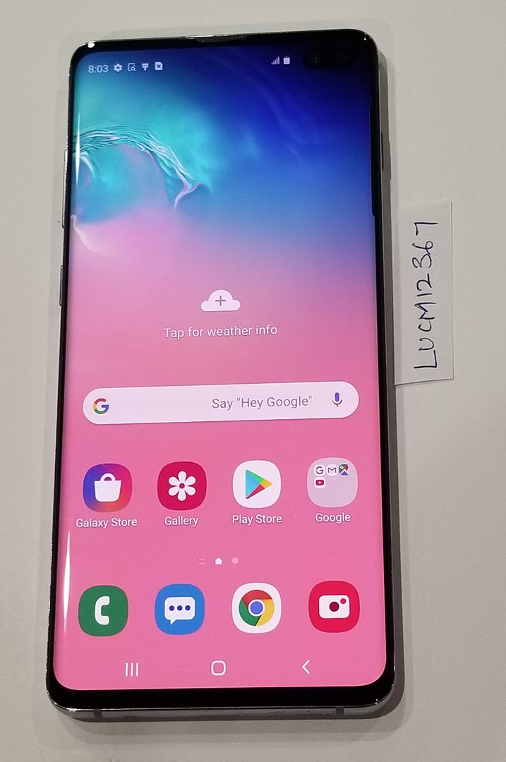 Samsung Galaxy S10 Plus Verizon, White, 128GB, 8GB, SMG975U