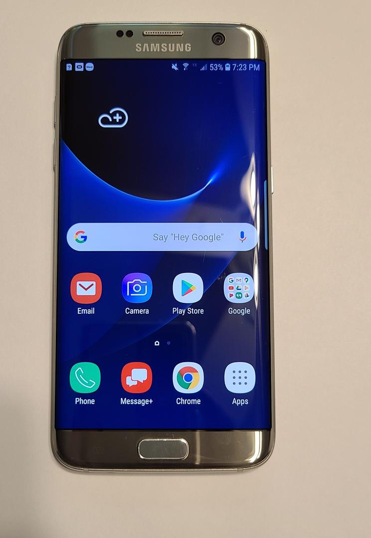 Samsung Galaxy S7 Edge Verizon, Silver, 32GB, SMG935V LUFD93459