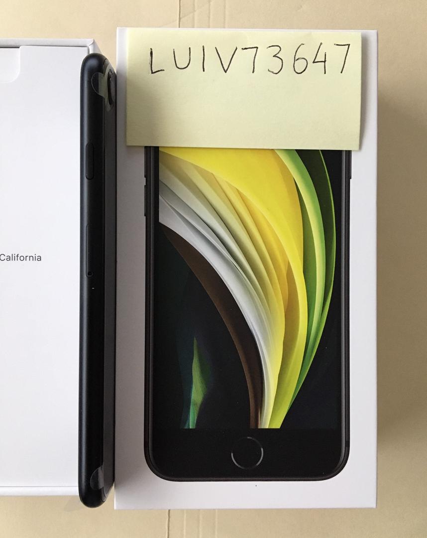 Apple iPhone SE 2nd Gen 2020 Verizon, Black, 64GB, A2275 LUIV73647