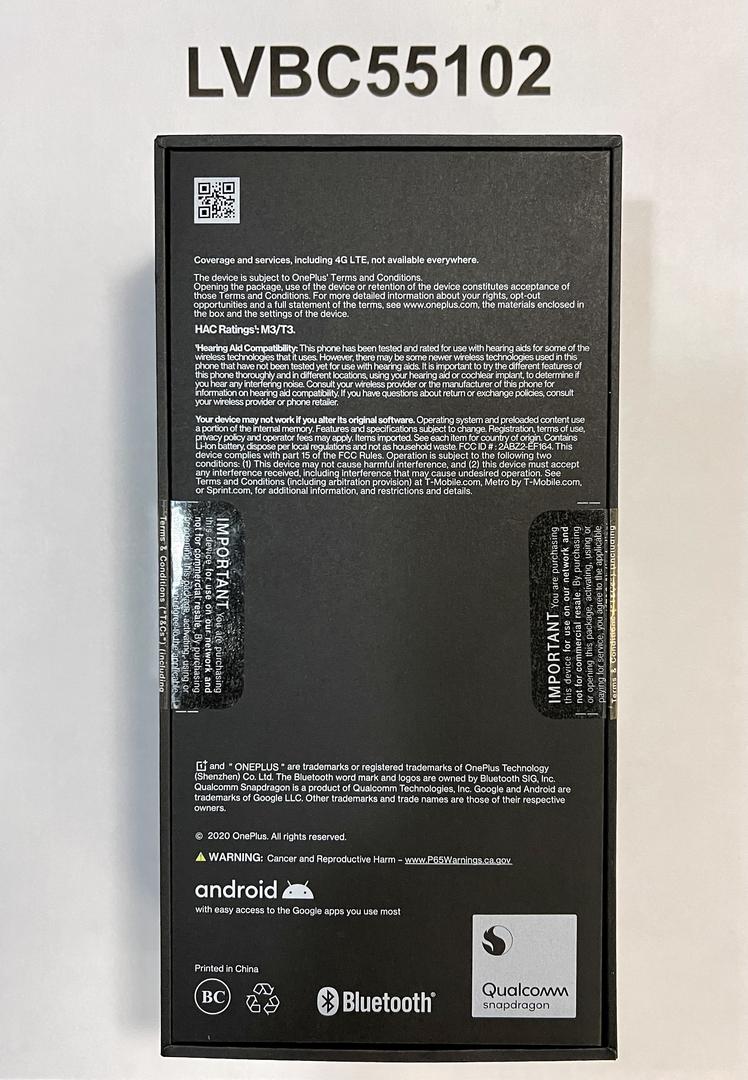 OnePlus Nord N100 (Metro PCS) [BE2015] Gray, 64 GB, 4 GB in Dallas