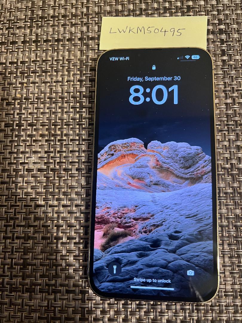 Apple iPhone 13 Pro Max Verizon, Gold, 128GB, A2484 LWKM50495 Swappa