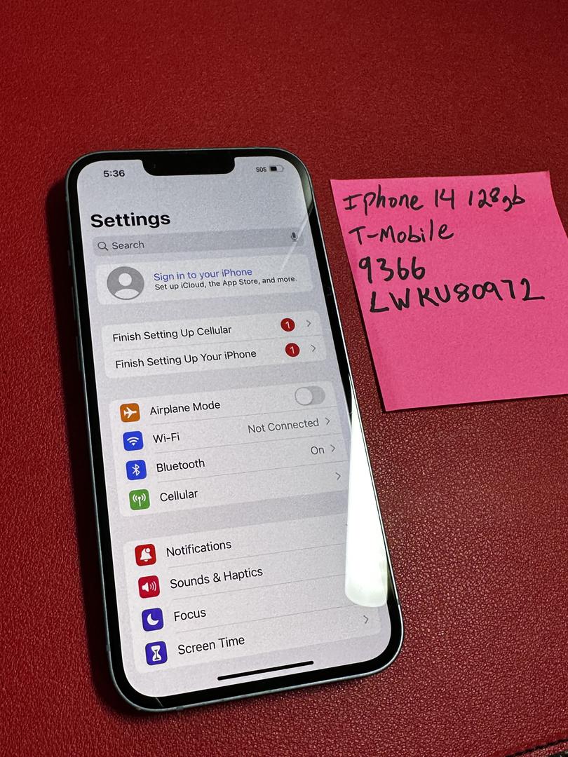Apple iPhone 14 TMobile, Blue, 128GB, A2649 LWKU80972 Swappa