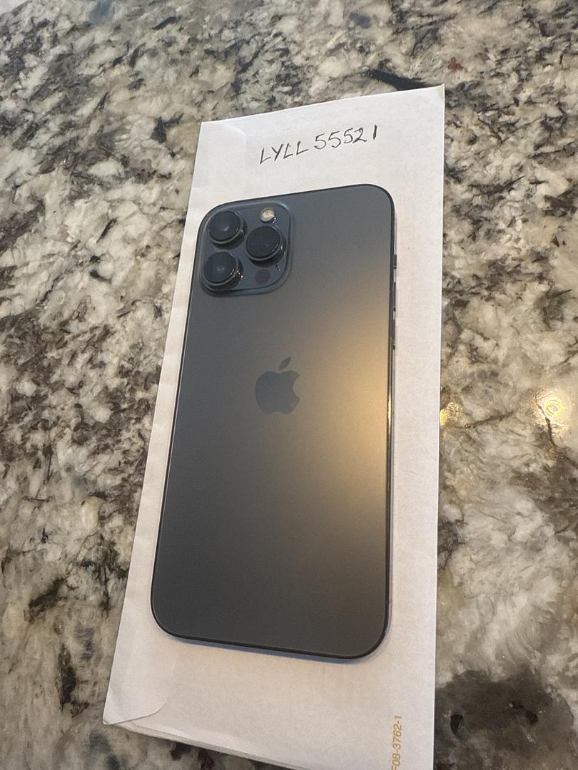Apple iPhone 13 Pro Max Unlocked, Graphite, 128GB, A2484 LYLL55521