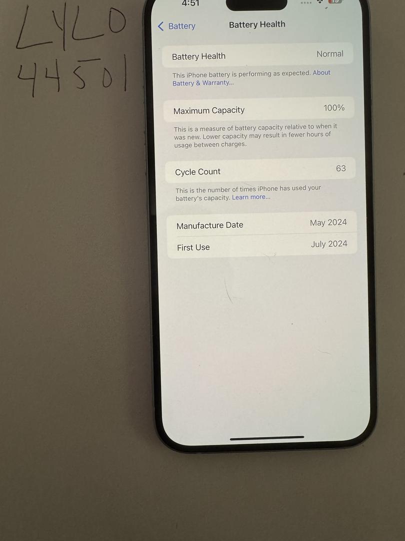 Apple iPhone 15 Plus Xfinity, Blue, 128GB, A2847 LYLO44501 Swappa