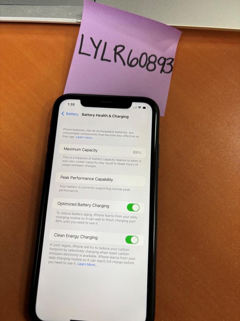 Apple iPhone Xr Unlocked, Black, 128GB, A1984 LYLR60893 Swappa