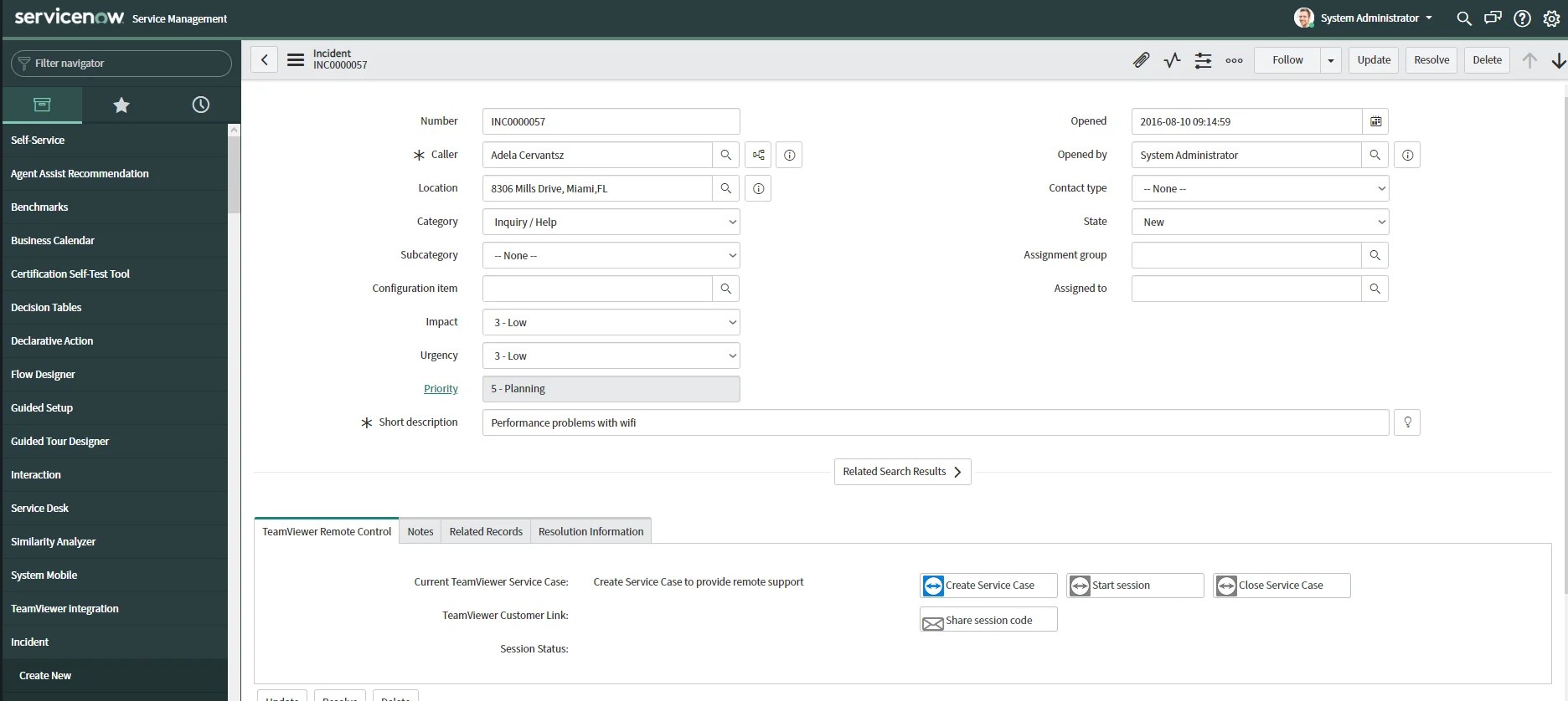 TeamViewer Integration For ServiceNow