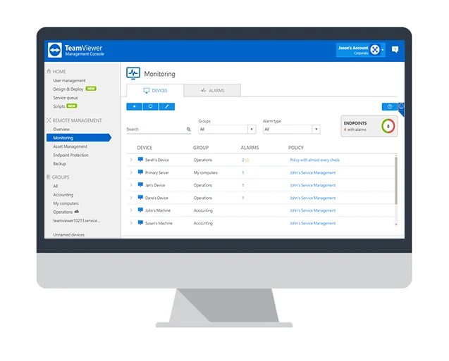Teamviewer ticket system process controlvil