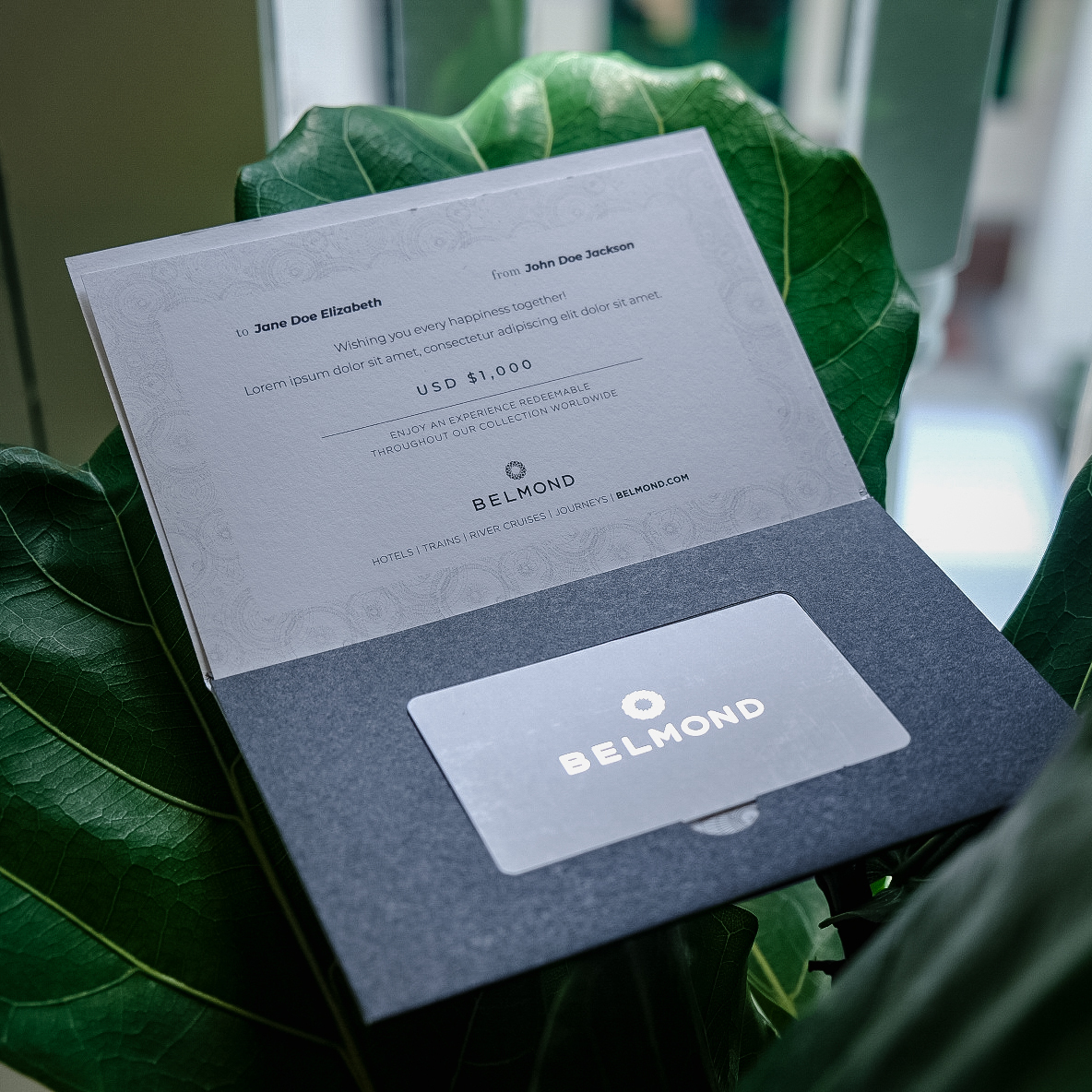 Global Gift Card Solution 5 Star Belmond Hospitality