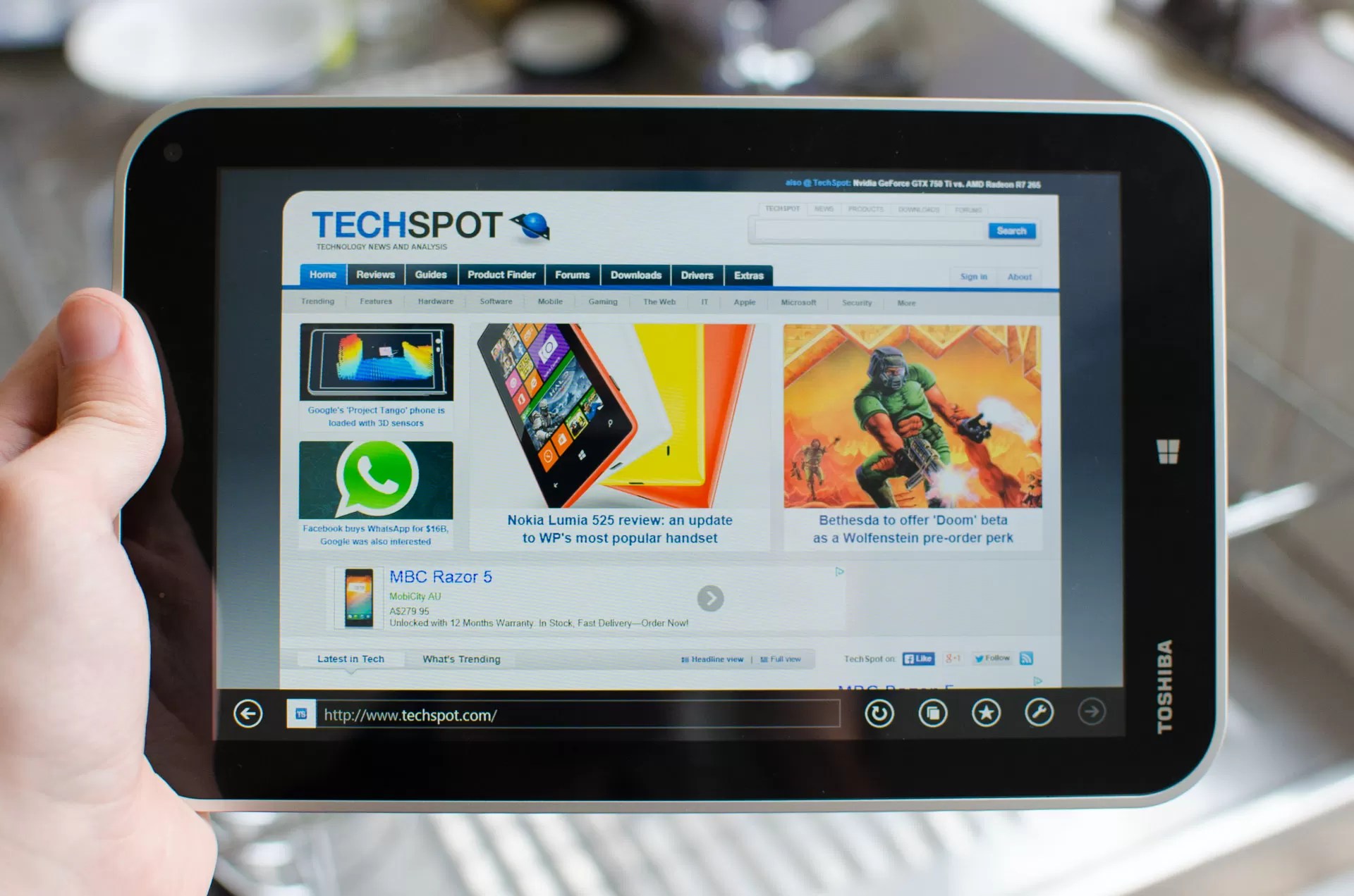 Toshiba Encore Windows 8 Tablet Review > Performance