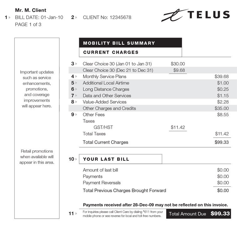 Understanding your first Mobility bill Help