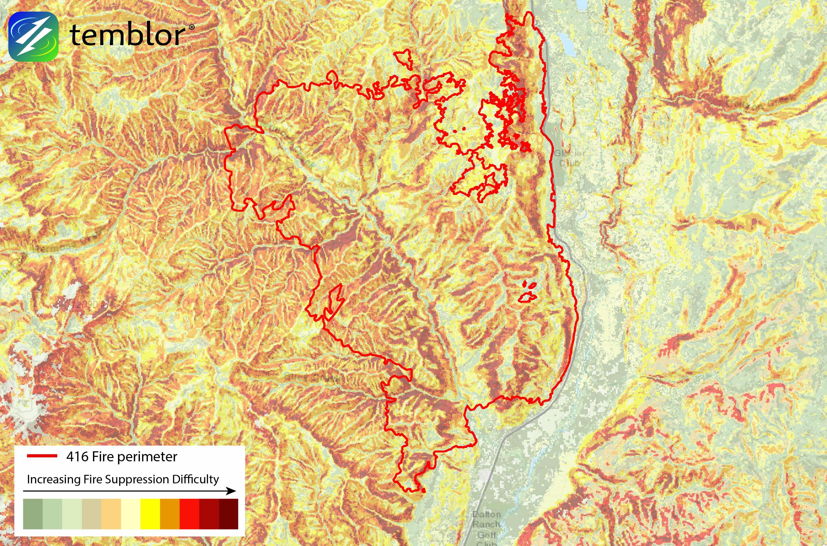 Colorado Wildfires Location Map