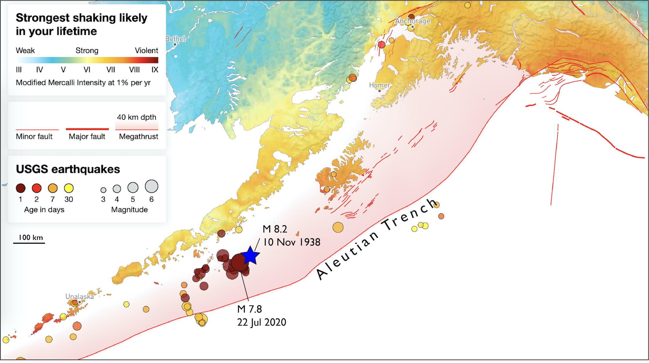 M 7.8 Aleutian Islands quake