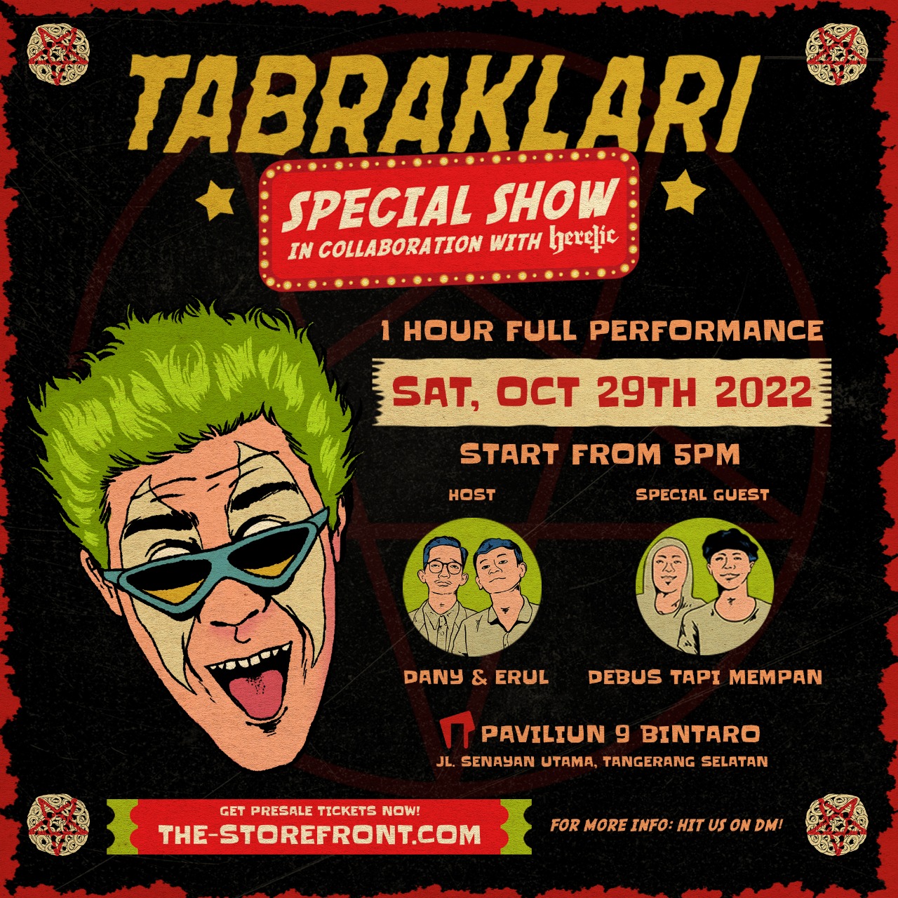 Tabraklari Special Show Presale Tickets The Store Front