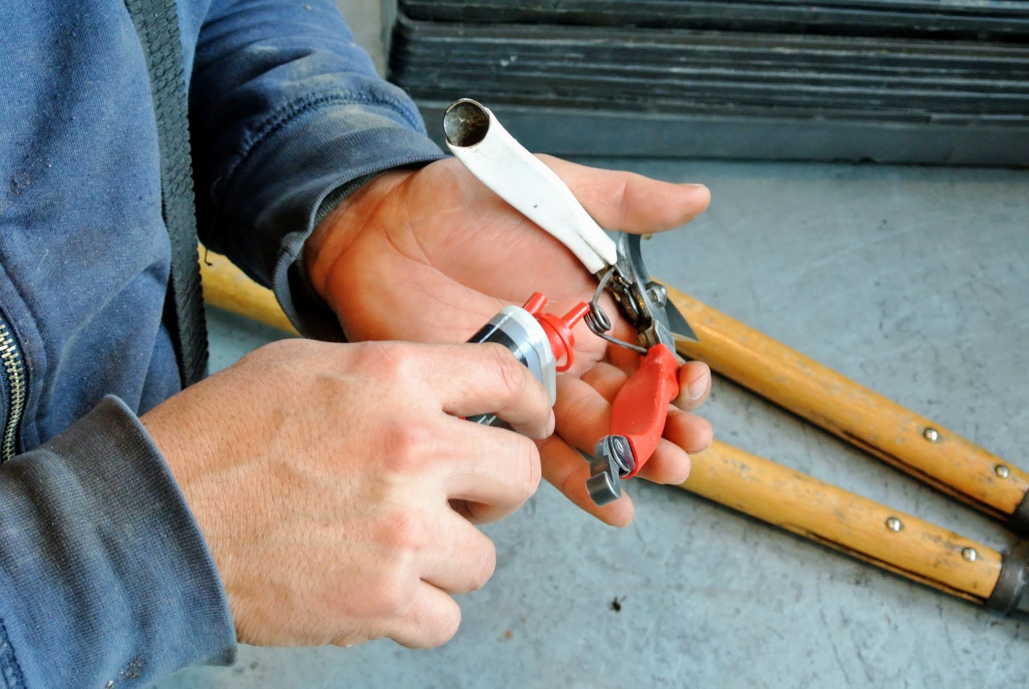 Sharpening Gardening Tools at the Farm The Martha Stewart Blog