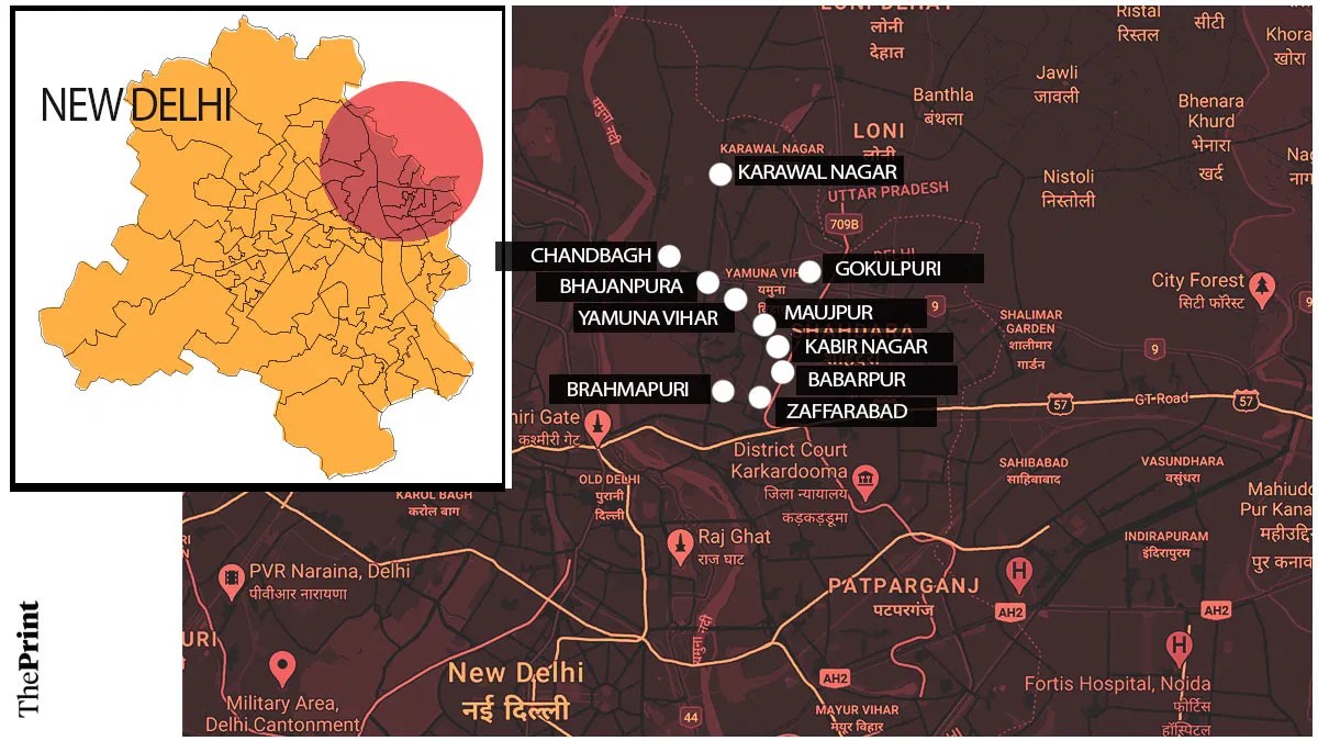 Karawal Nagar Delhi Map Delhi Violence Updates: Cm Arvind Kejriwal Visits Riot-Hit Areas As Death Toll Reaches 25