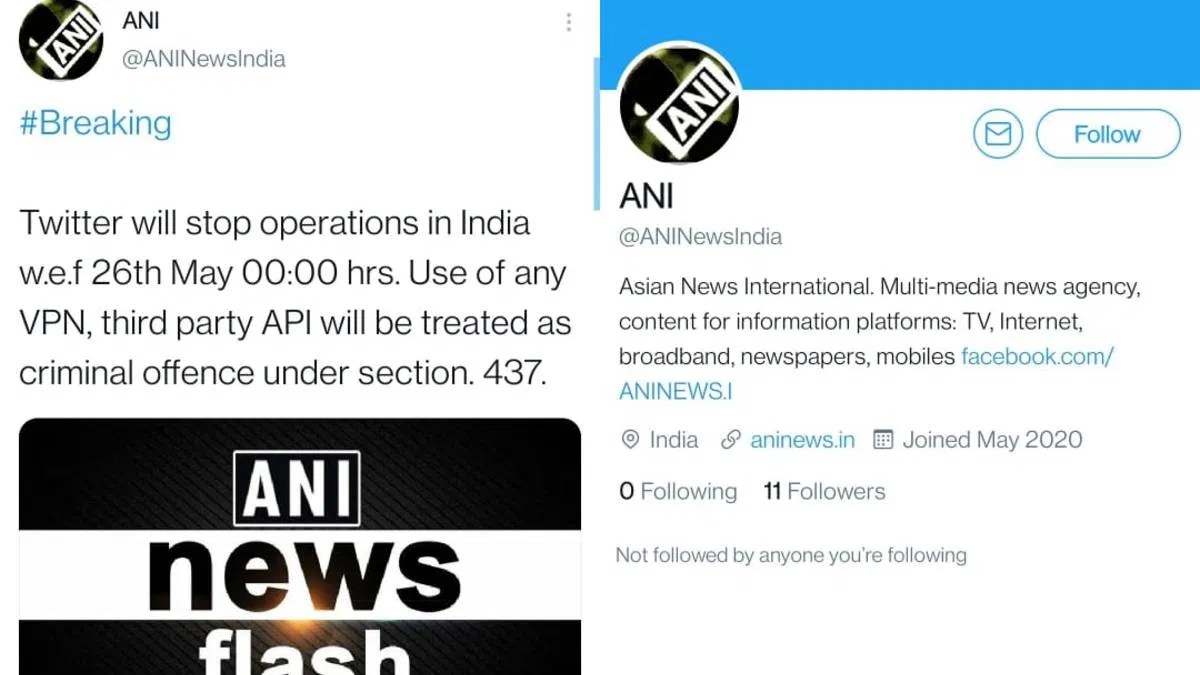 Fake 'Ani' Handle Claims Twitter Will Cease India Operations, Suspended After 'News' Went Viral