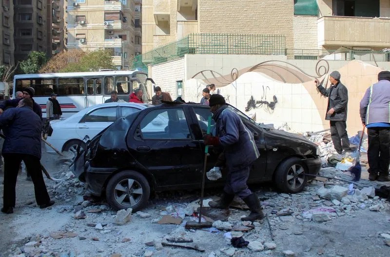 Israeli airstrike kills two people in Damascus, Syrian TV says