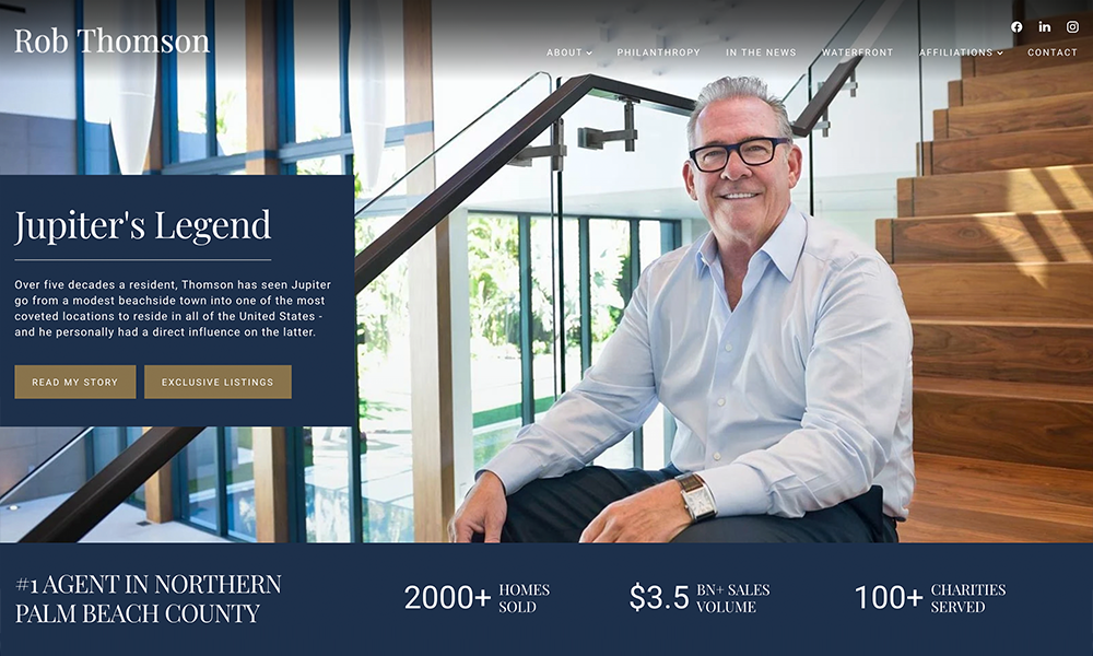 Rob Thomson Dominates Northern Palm Beach County Rankings Waterfront