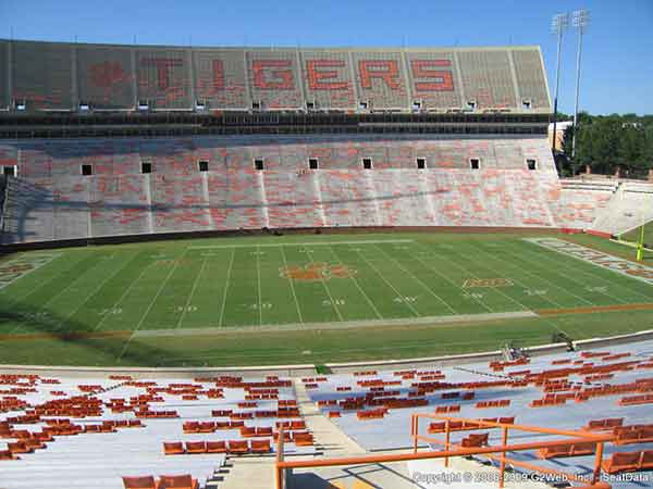 Clemson Memorial Stadium Seating Chart With Rows Review Home Decor