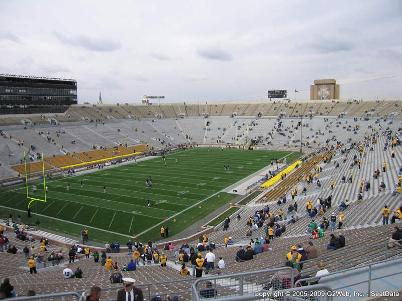 Notre Dame Stadium Seat Views Section by Section