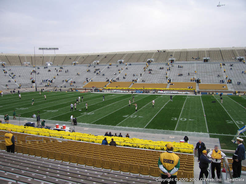 Notre Dame Stadium Seat Views Section by Section