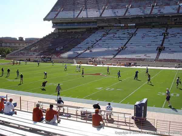 Darrell K. Royal Texas Memorial Stadium Seat Views Section by Section