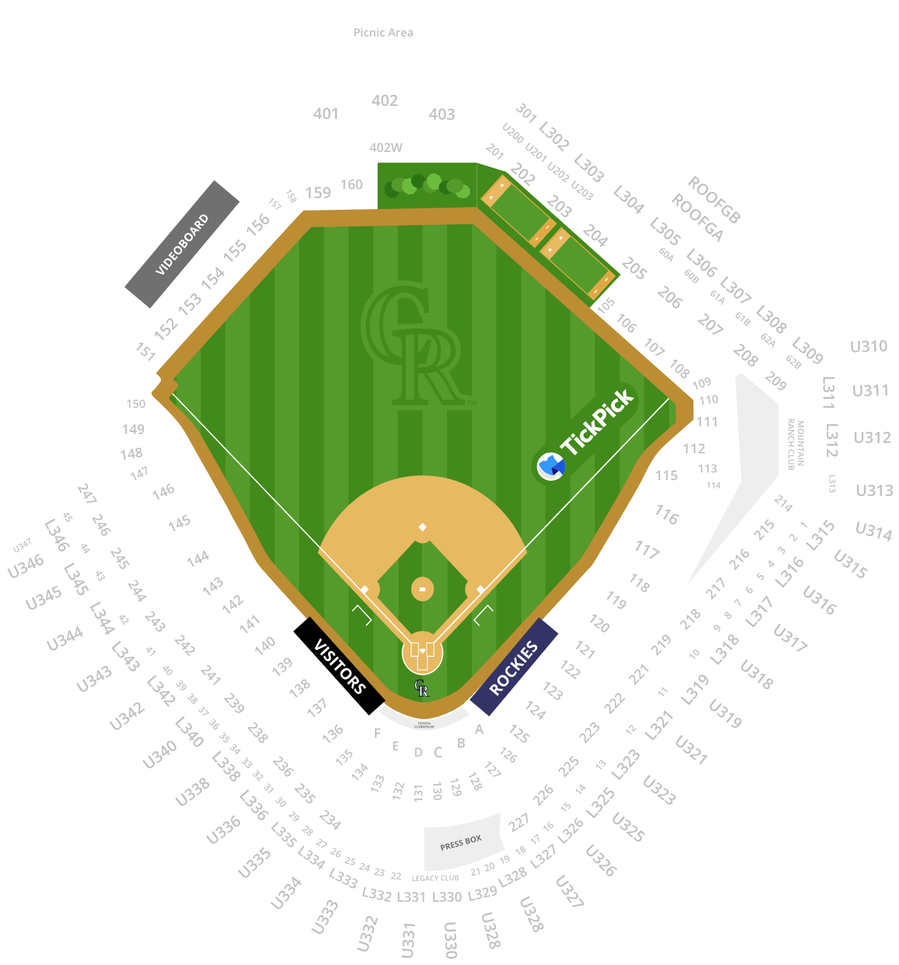 Colorado Rockies Interactive Seating Chart and Seat Views