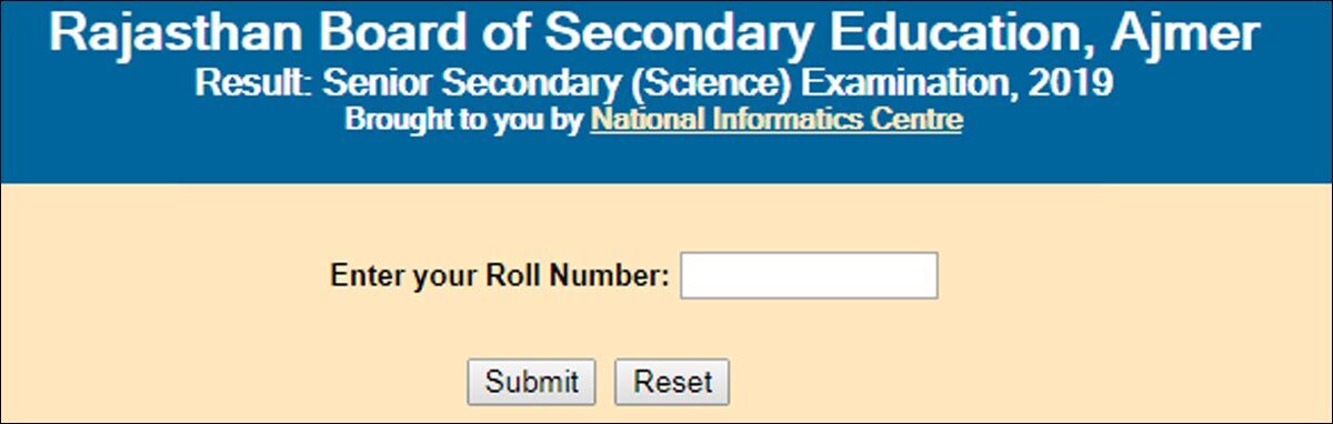 12th Result 2019 RBSE BSER Rajasthan 12th Science &amp, Commerce results