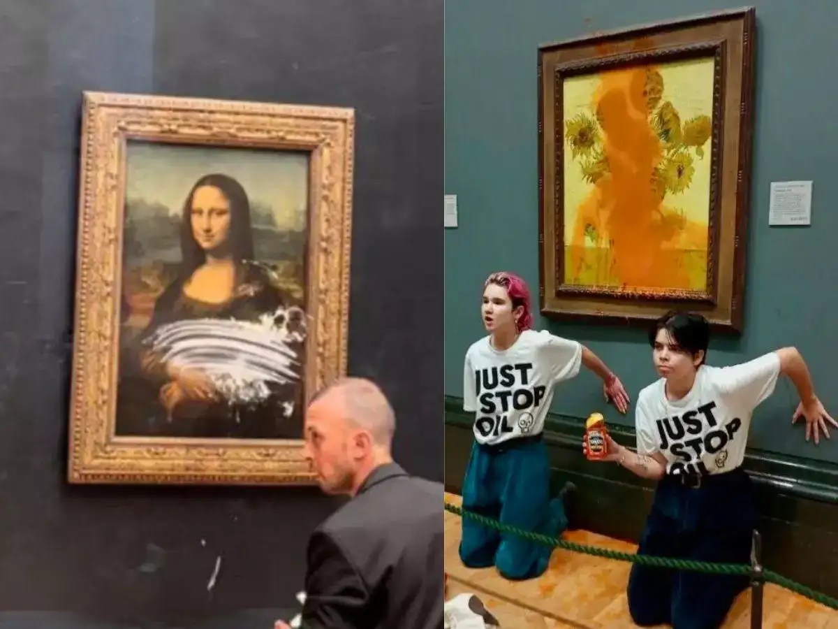 5 times climate activists vandalised paintings worth millions of dollars