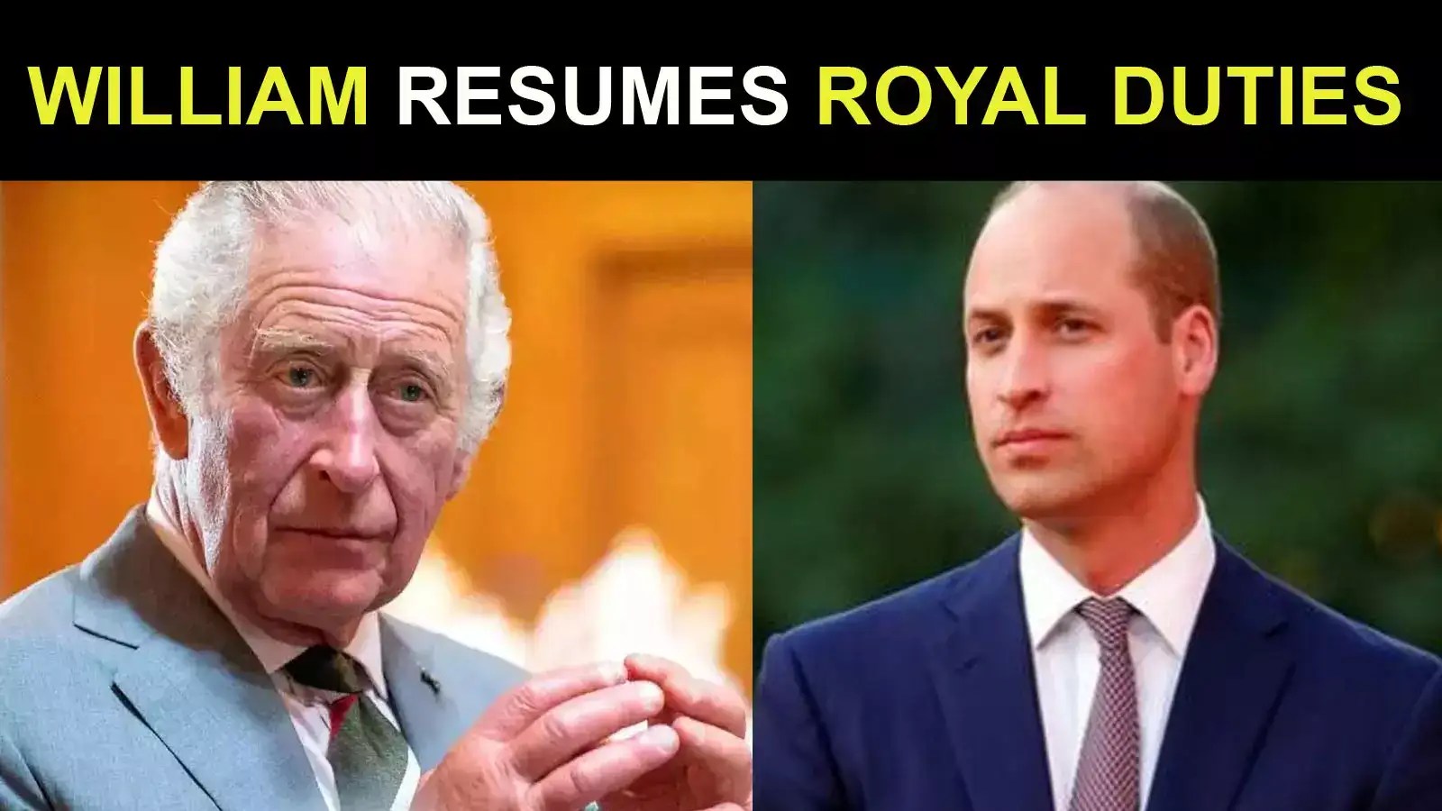 Prince William returns to duties amid King Charles' cancer treatment