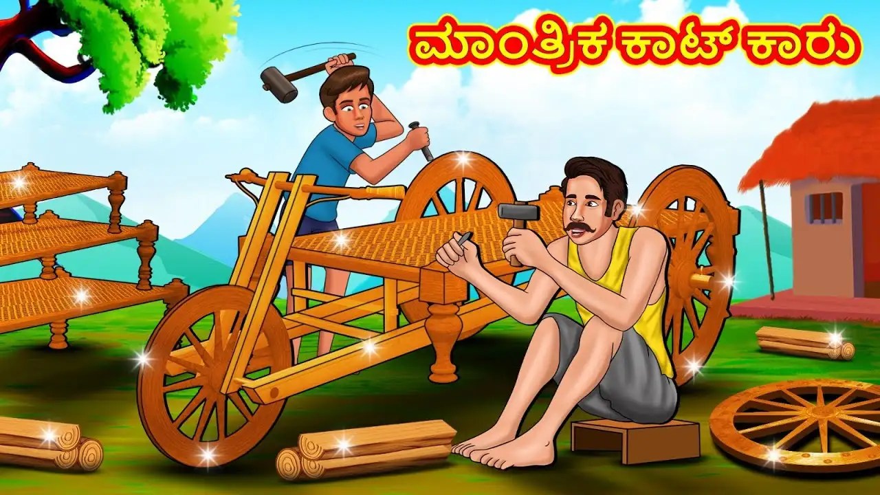 Check Out Latest Kids Kannada Nursery Story 'The Magical Cot Car' for Kids Check Out Children