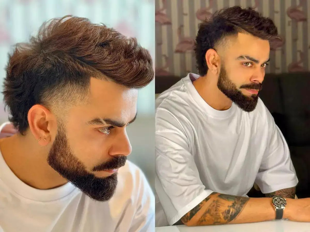 Virat Kohli Hairstyle Checkout Virat Kohli's new hairstyle ahead of