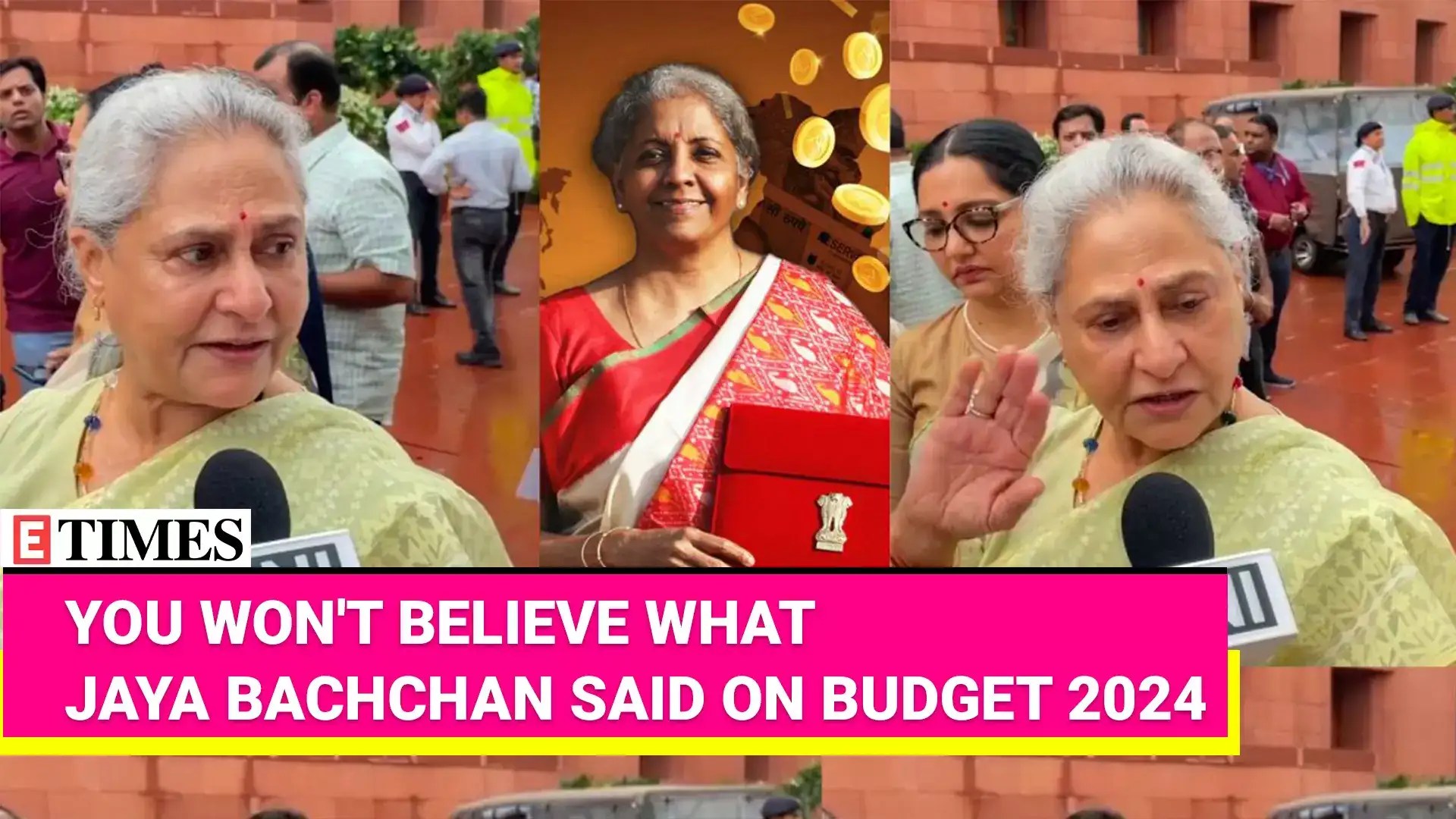Veteran Actress Jaya Bachchan's EPIC Response to Budget 2024 Question(03)