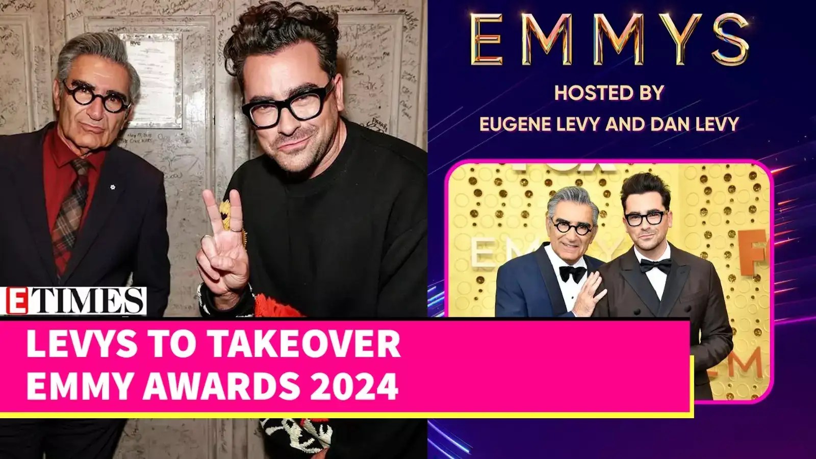 Schitt's Creek Stars Eugene & Dan Levy to CoHost Emmy Awards 2024