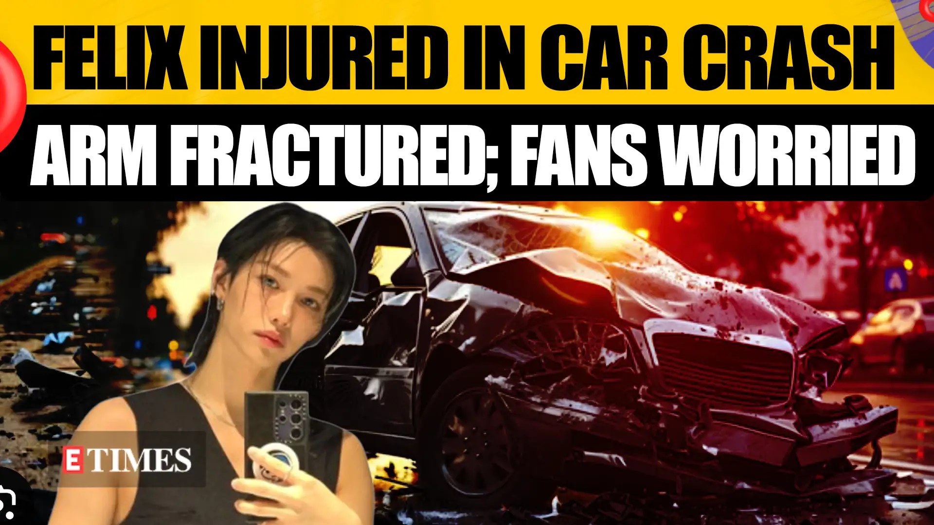 Stray Kids’ Felix in a Terrifying Car Accident Collision With Shuttle