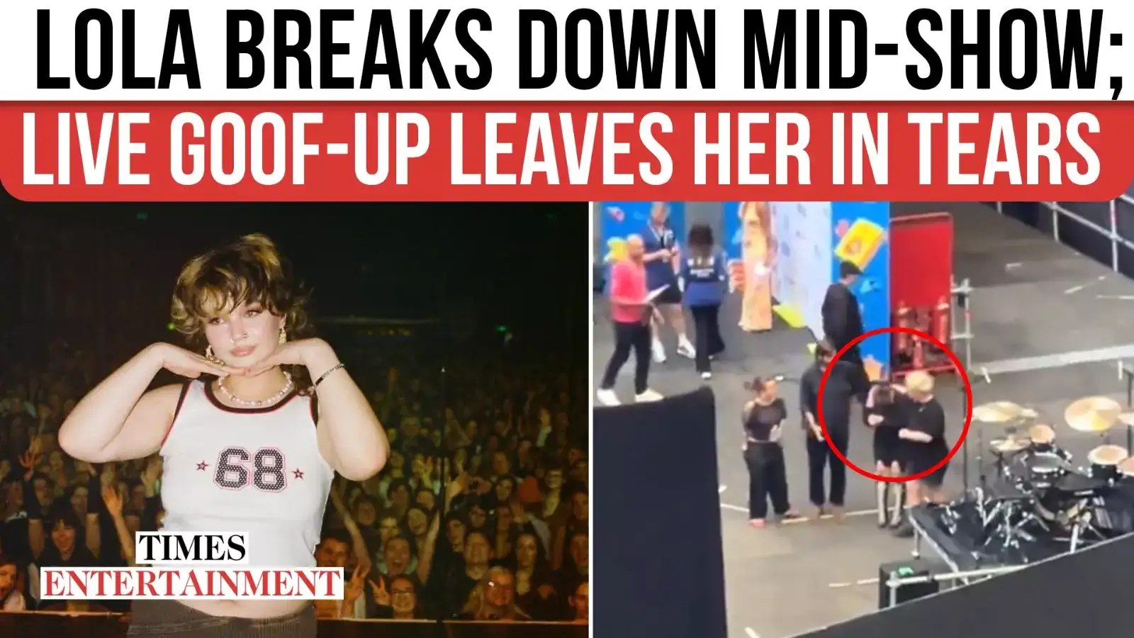 Lola Young SOBS UNCONTROLLABLY Backstage; Emotional Meltdown Over