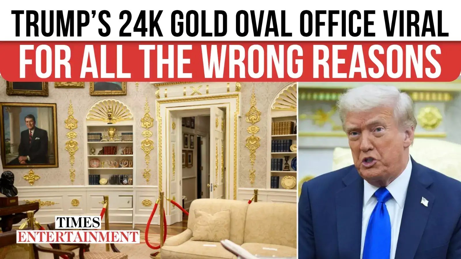 Trump’s ‘Golden’ Oval Office's Tour Goes Viral and Can’t Stop