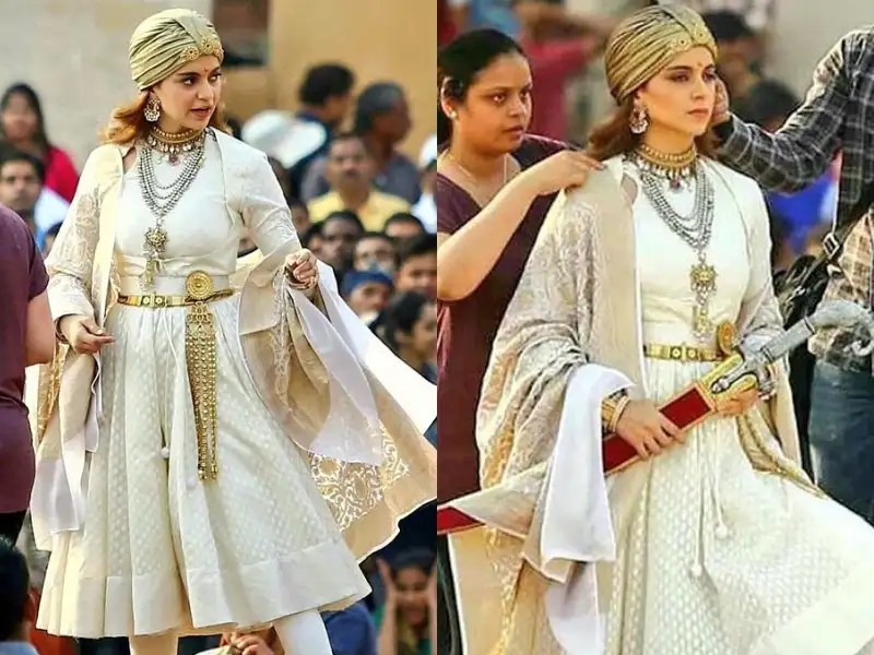 Pics Kangana Ranaut exudes royal vibes on the sets of 'Manikarnika