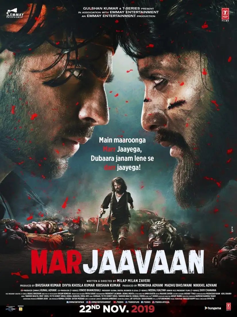 ‘Marjaavaan’ first look posters Sidharth Malhotra and Riteish Deshmukh