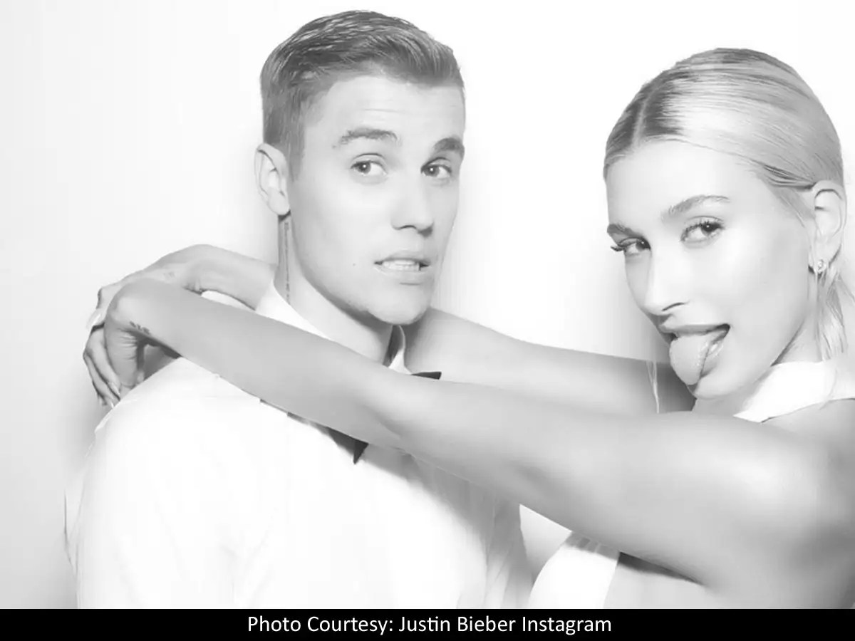 Sealed with a kiss Justin Bieber shares first photo with wife Hailey