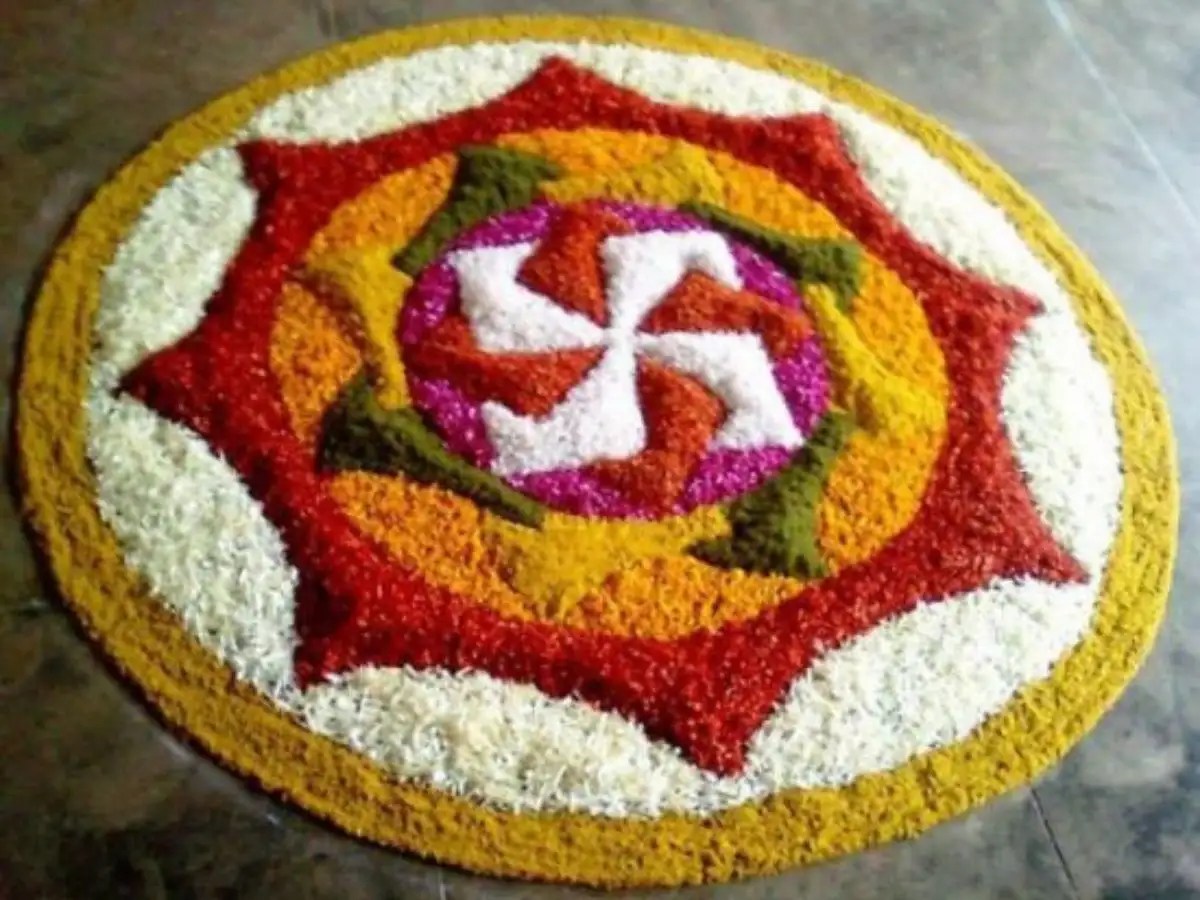 Diwali Rangoli Designs Here are 10 unique flower Rangoli designs to