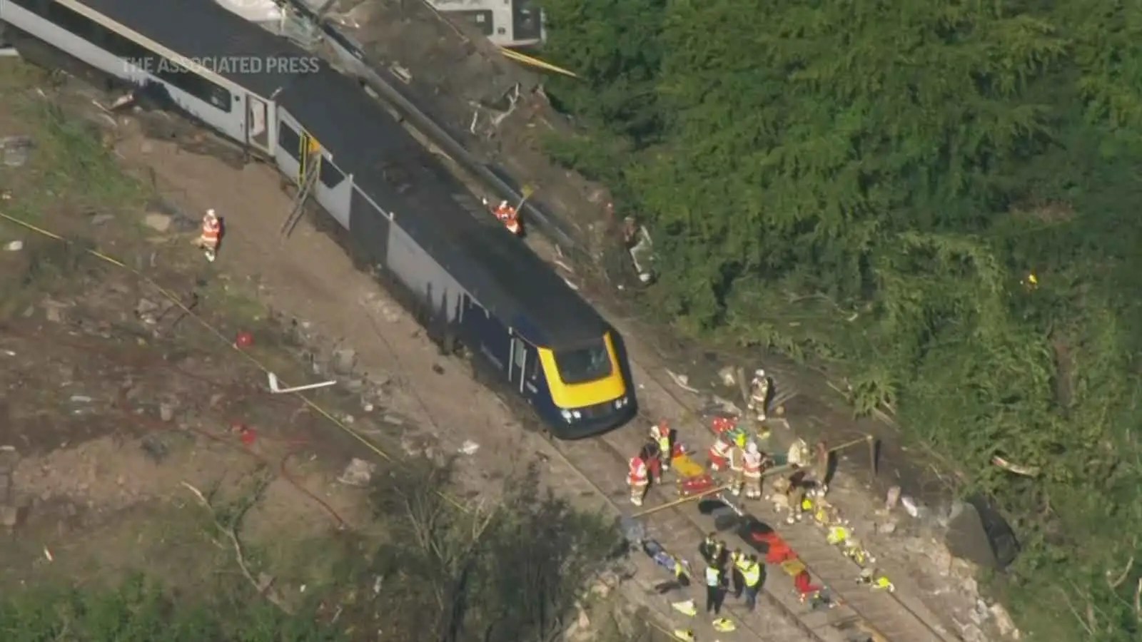 Three killed, several injured as train derails in Scotland