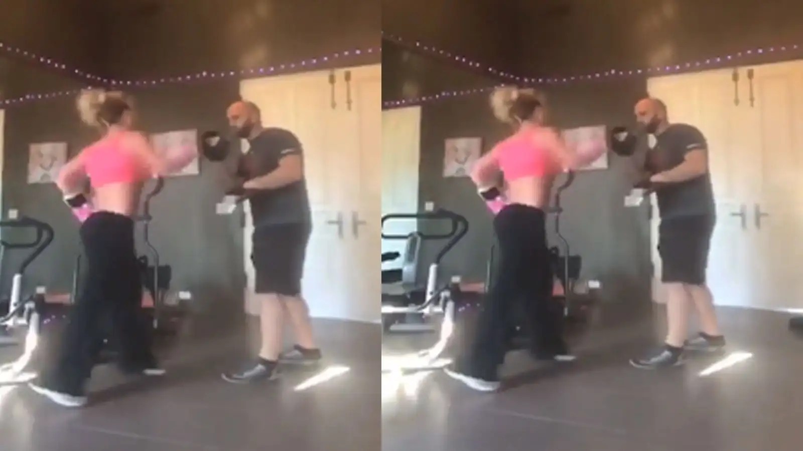 Britney Spears shares video of intense boxing workout with trainer