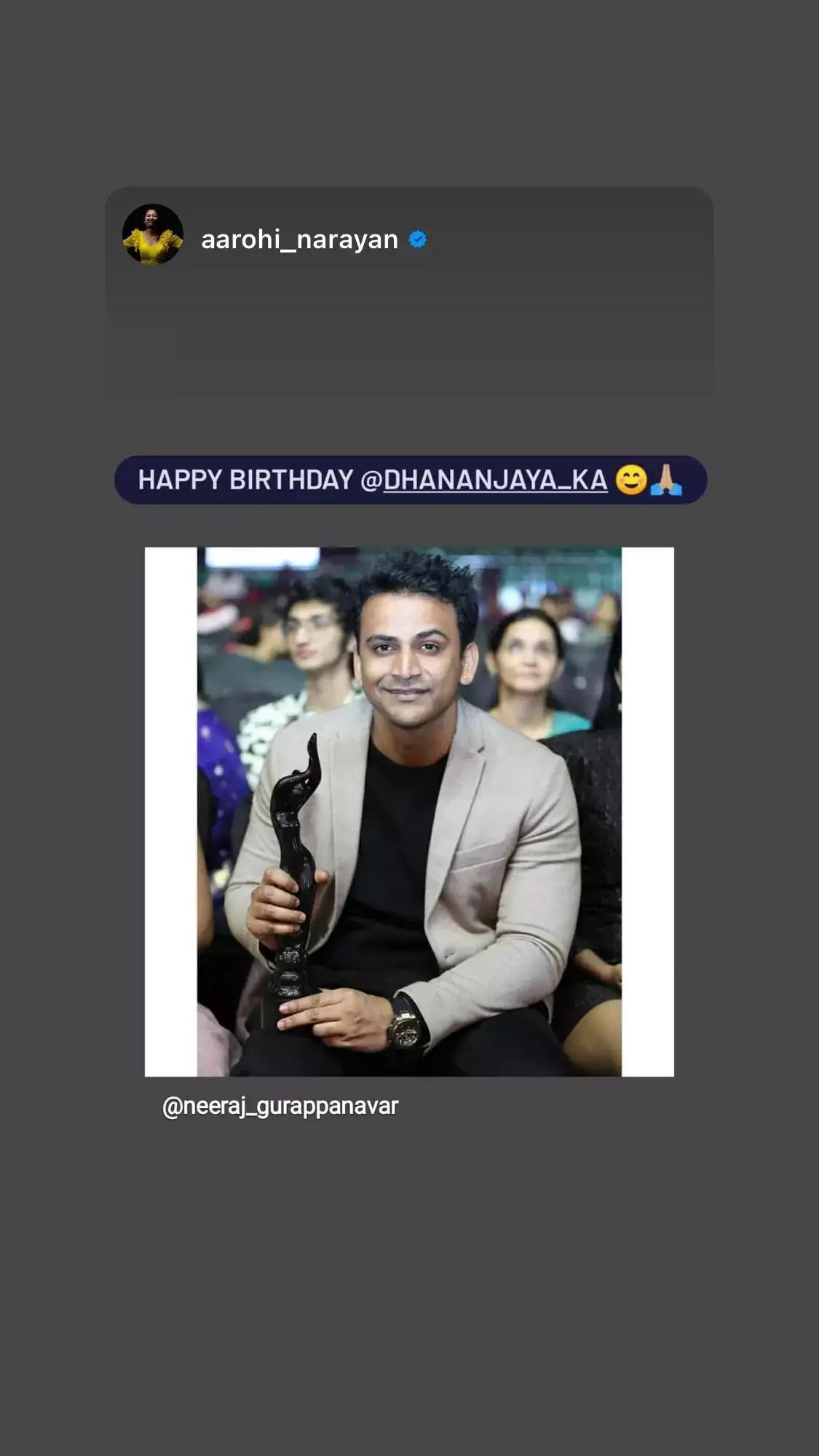 Birthday wishes pour in for Dhananjaya Kannada Movie News Times of