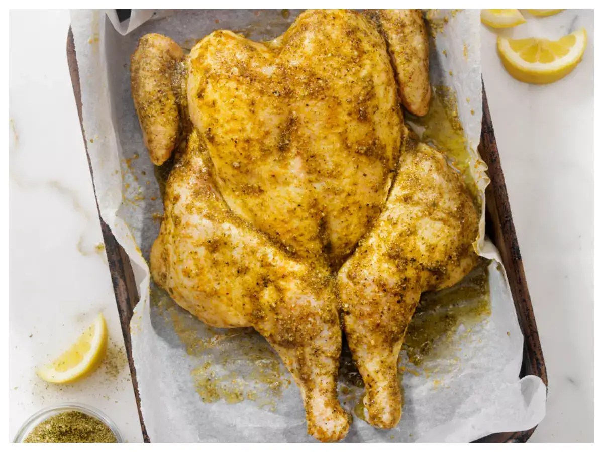 roasted How to make Roasted Chicken in a pressure cooker Food & Recipes