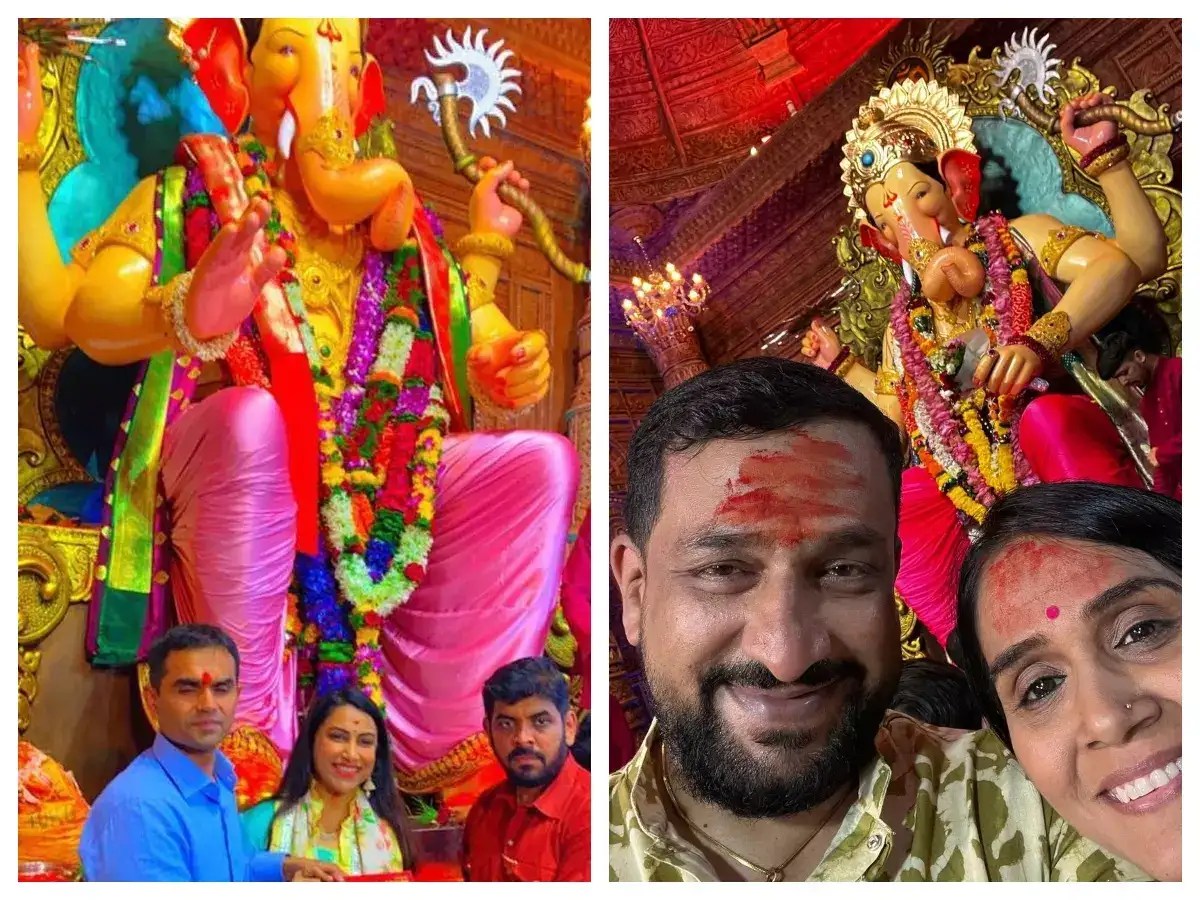 Sai Tamhankar to Prasad Oak; Marathi celebrities who visited Lalbaugcha