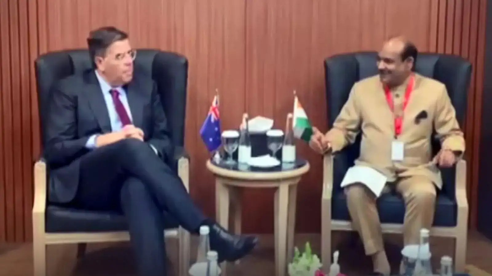 LS Speaker Om Birla meets Speaker of Australian House of
