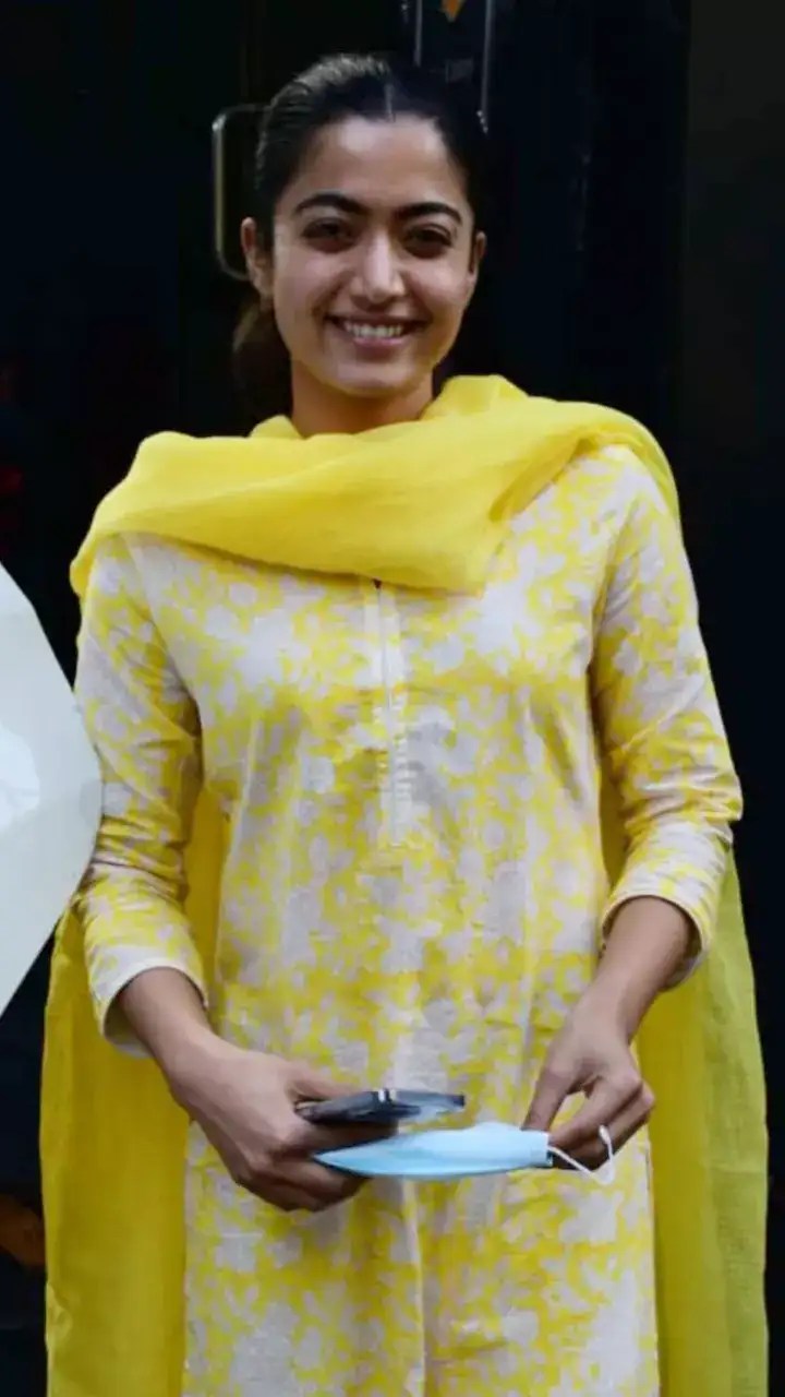 Rashmika Mandanna stuns all in her yellow dresses