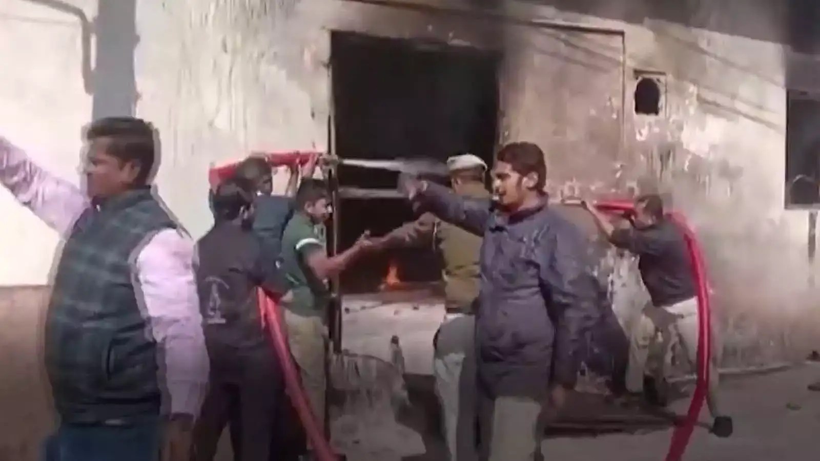 Udaipur Massive fire breaks out in Furniture godown