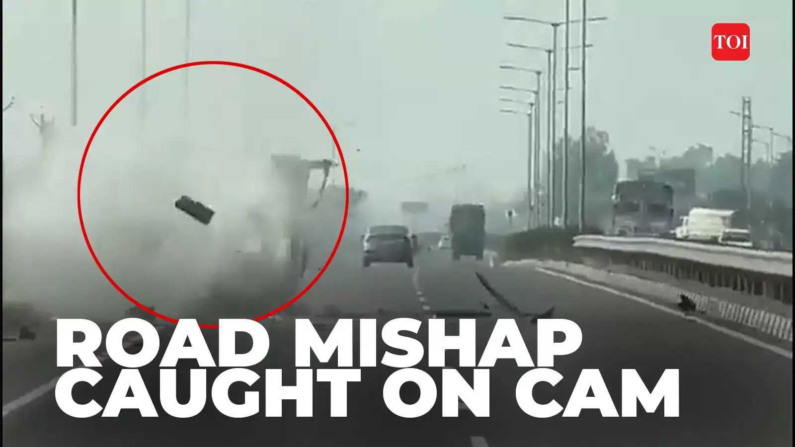 Viral video Car crashes on Punjab highway as stunt goes wrong